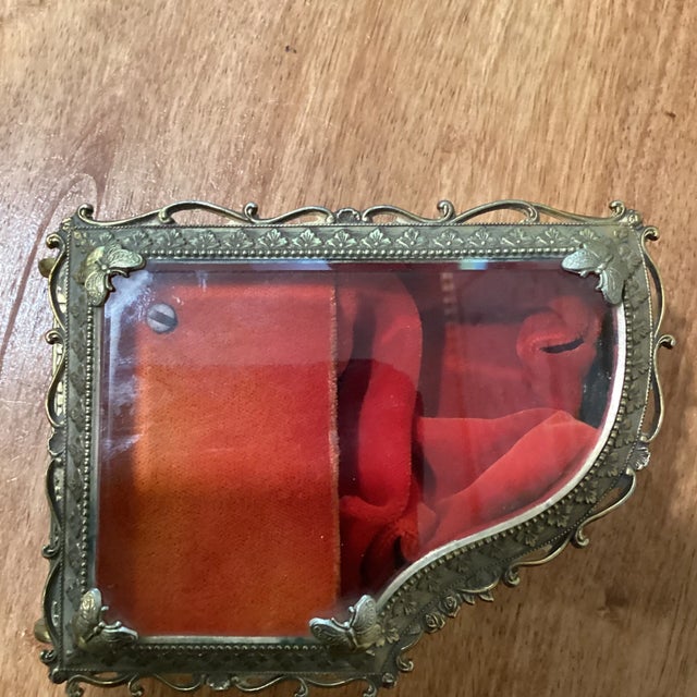 Vintage Mid 20th Century Musical Piano Jewelry Solid Brass Gold Gilt Ormolu Love Story Japan For Sale - Image 9 of 13