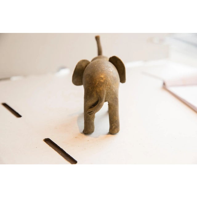 African Vintage African Elephant Sculpture For Sale - Image 3 of 6