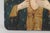 Blue Sacred Heart of Jesus, Oil on Tin Over Panel, 19th Century For Sale - Image 8 of 12