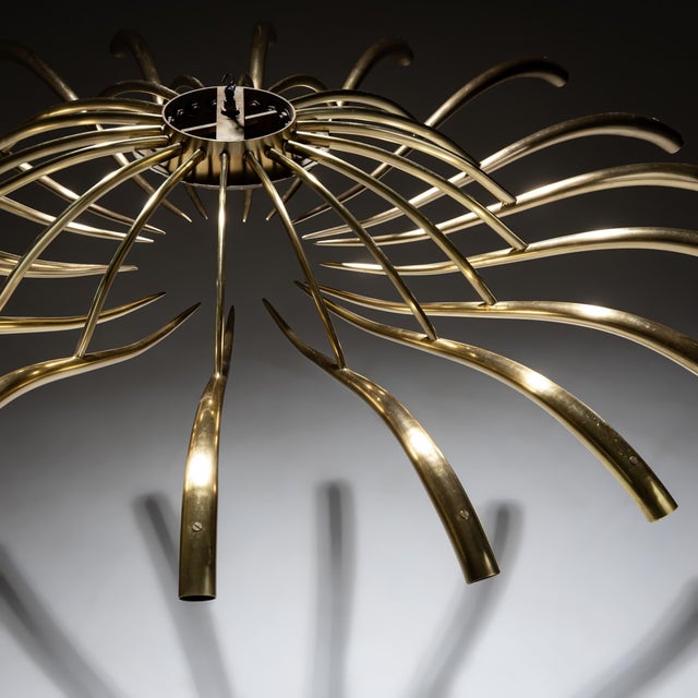 Mid-20th Century Ceiling Chandelier by Oscar Torlasco for Lumi For Sale - Image 12 of 13