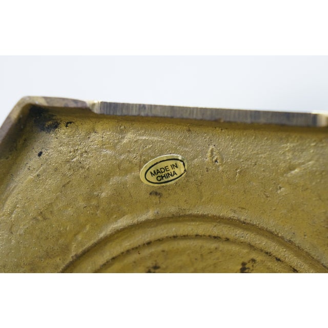 Vintage Brass Trophy Urn Candlestick Hexagon Base Banquet Table Lamp 28" For Sale - Image 9 of 12