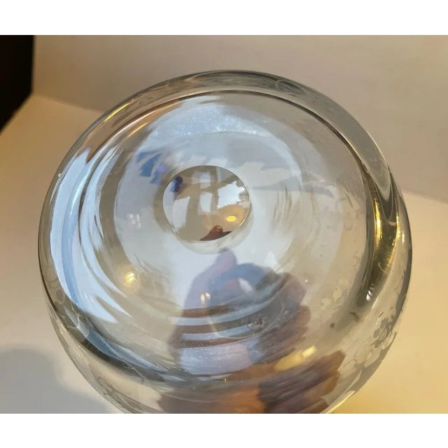 1950s Sherry Decanter in Etched and Engraved Glass from Orrefors, 1960s For Sale - Image 5 of 8