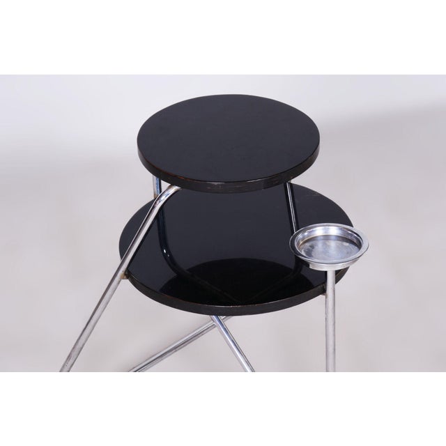 Bauhaus Small Bauhaus Table in Chrome from Mücke Melder, 1930s For Sale - Image 3 of 9