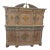 Horner Oak Carved & Paint Decorated Bar Cabinet For Sale