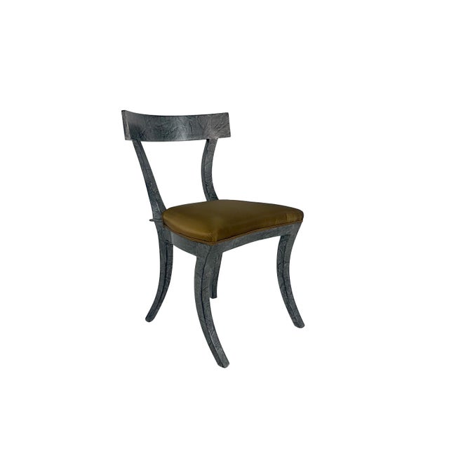 Vintage Designer Klismos Style Wood Dining Chairs in Custom Two Tone Finish - Set of 8 For Sale - Image 9 of 16