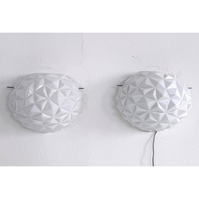 Italian Murano Glass Wall Sconces in Modern Geometric Shape, 1990s, Set of 2 For Sale - Image 15 of 15