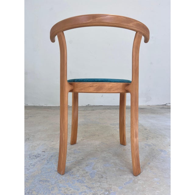 Series 8000 Turquoise Armchair in Beech by Thygesen & Sørensen for Magnus Olesen For Sale - Image 5 of 11