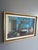 Mid-Century Modern Mid-Century Modern 'Still Life With Cat Figurine' Vintage Swedish Original Geometric Interior Oil Painting, Framed For Sale - Image 3 of 10