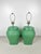 Chinoiserie Vintage Newly Lacquered Green Woven Basket Weave Style Lamps- A Pair For Sale - Image 3 of 7