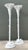 Paint Vintage Regency Cast Plaster Palm Torchere Lamps After Serge Roche - a Pair For Sale - Image 7 of 12