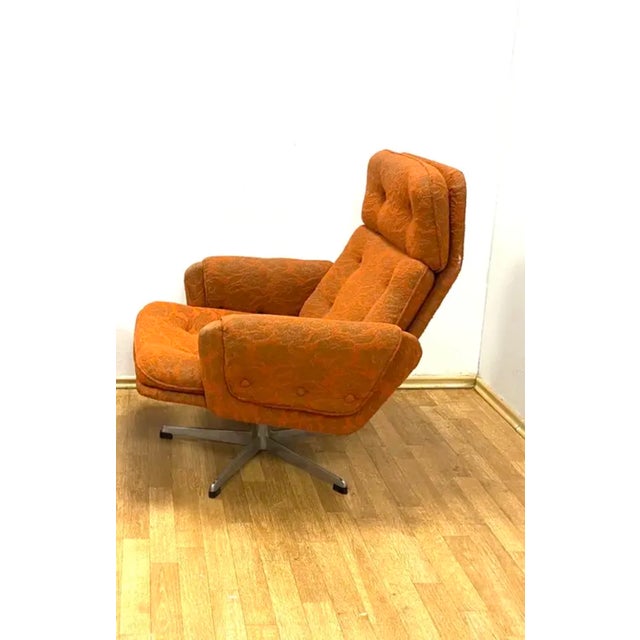 Swivel Armchair from Gerald Neusser, Czechoslovakia, 1970s For Sale - Image 3 of 12