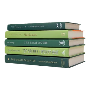 Decorative Books - Boxwood Book Stack - 5 Green Books