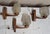 Wall Lamps with Brown Beech Frames and Clear Relief Glass Shades, 1970s, Set of 3 For Sale - Image 6 of 7