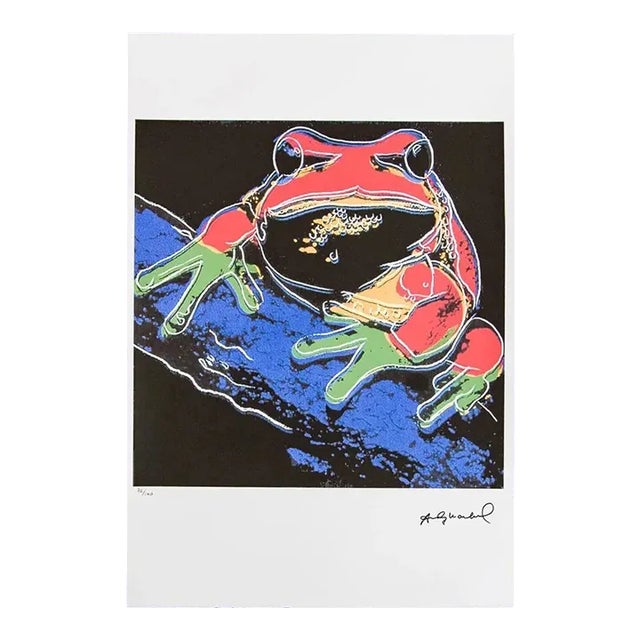 1986 Carnegie Museum of Art After Andy Warhol "Pine Barrens Tree Frog" Lithograph For Sale