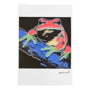 1986 Carnegie Museum of Art After Andy Warhol "Pine Barrens Tree Frog" Lithograph