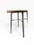 Metal Vintage Stitched Leather and Rattan Gueridon by Jacques Adnet, 1950s For Sale - Image 7 of 12
