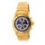 Contemporary Vintage Cartier Ronde Blue Chronograph 18k Gold 30mm Watch For Sale - Image 3 of 11