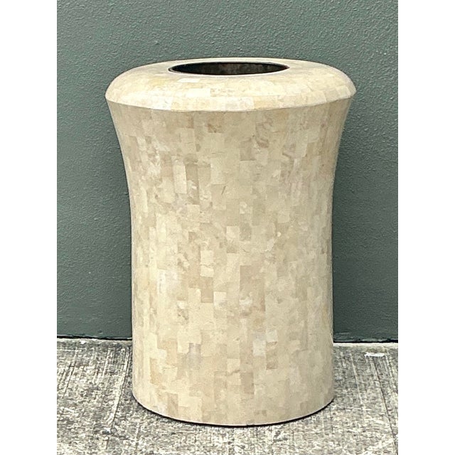 Vintage Boho Maitland Smith Tessellated Stone Planter For Sale - Image 12 of 12