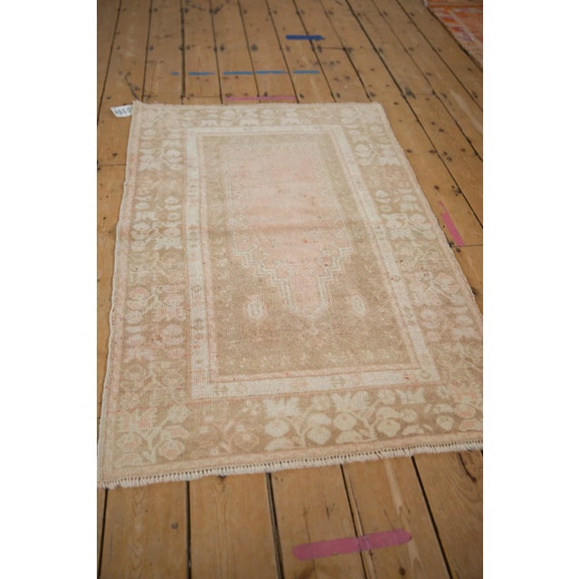 Textile Vintage Distressed Oushak Rug - 2'11" X 4'3" For Sale - Image 7 of 10