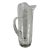 Vintage Clear Glass Pitcher With Etched Bamboo Leaves For Sale