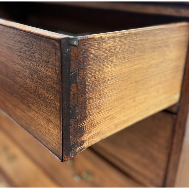 Antique English George III Mahogany Chest of Drawers For Sale - Image 16 of 17