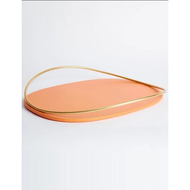 Cotto touché d tray by mason editions dimensions: 36 × 48 × 6.4 cm materials: iron and mdf colors: taupe, cotto, burgundy,...