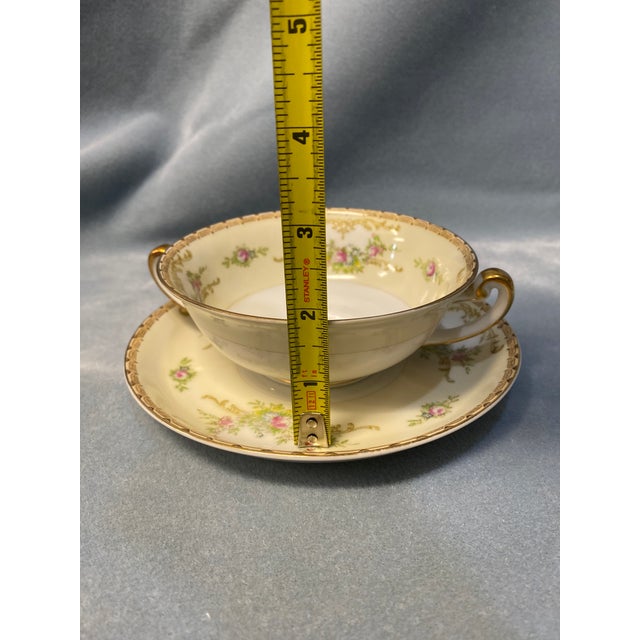 1950s Meito Garland Floral Scroll in Cream Place Setting- 5 Pieces For Sale - Image 14 of 18