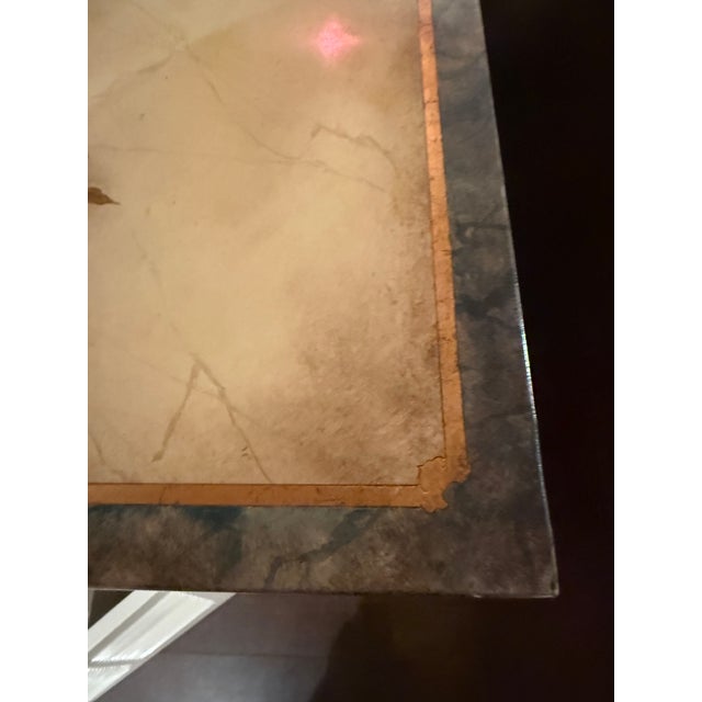 Rare Hollywood Regency 4-Door Black Lacquer Sideboard, Structural Brass Inserts (100+ Pieces), Mastercraft/ William Doezema Style, Circa 1970 For Sale - Image 9 of 14