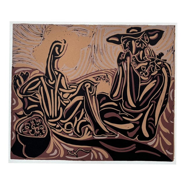Pablo Picasso, Les Vendangeurs, 1962, Linocut For Sale - Image 6 of 6