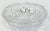 Vintage cut glass ashtray featuring star pattern to bottom of bowl surrounded by swirls. Four rounded notches to...