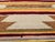 Vintage Native American Navajo Area Rug, Handwoven Wool, Geometric Band Pattern, Ivory, Rust, Purple, Yellow, 2x3 For Sale - Image 9 of 14