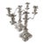 Pair Barker Ellis English Silver Plate Convertible Candelabra 3 Light Candlesticks Vintage For Sale