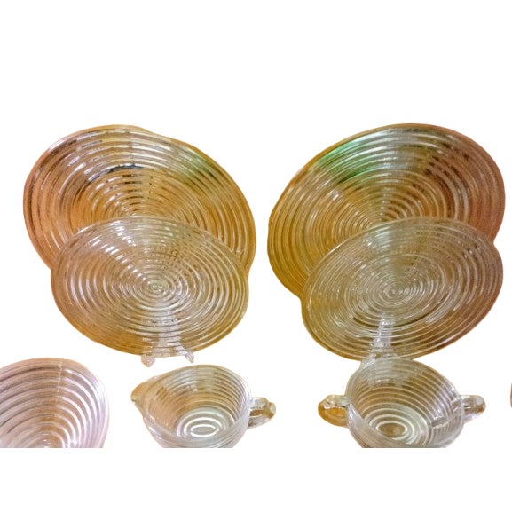 Art Deco 1930s Art Deco Manhattan Dinner Set for 2 - 14 pcs For Sale - Image 3 of 6