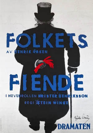 2000 Swedish Theater Poster, Folkets Fiende Dramaten (Swedish National Theater)