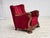Danish Relax Armchair in Furniture Velour and Carved Oak Wood, 1950s For Sale - Image 4 of 18