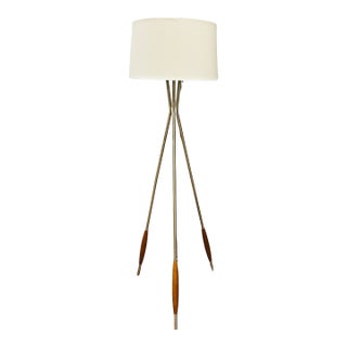 Late 20th Century Mid-Century Modern Tripod Floor Lamp in the Style of Gerald Thurston for Lightolier For Sale