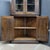Late 20th Century English Oak Glass Top Doors With Paneled Bottom Doors Corner Cupboard For Sale - Image 14 of 16