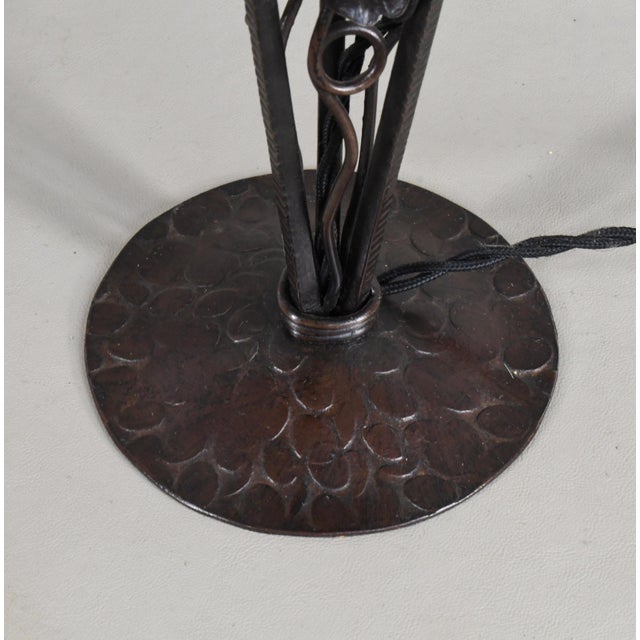 1920s French Art Deco Table Lamp by L. Varro & Muller Freres - 1920s France For Sale - Image 5 of 10