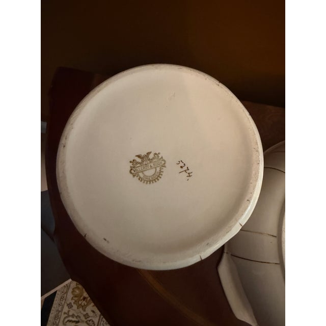 Antique Villeroy & Boch Dresden Wash Basin & Pitcher Set, Ca. 1900 For Sale - Image 15 of 18