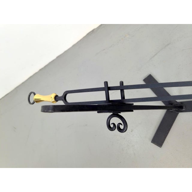 Metal Vintage Adjustable Barbecue Grill Grate, 1950 For Sale - Image 7 of 11