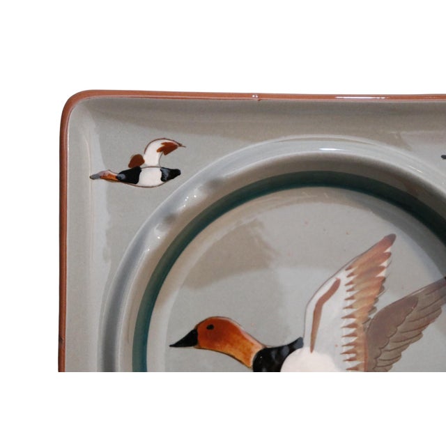 Stangl Stangl Pottery Hand Painted Mallard Ashtray For Sale - Image 4 of 7