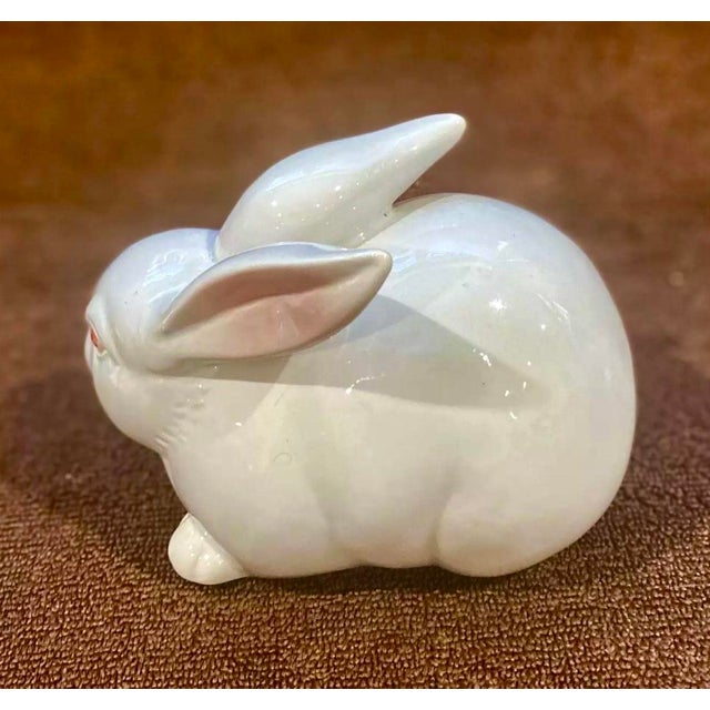 Traditional Fitz and Floyd Vintage Porcelain Bunny Rabbit For Sale - Image 3 of 10
