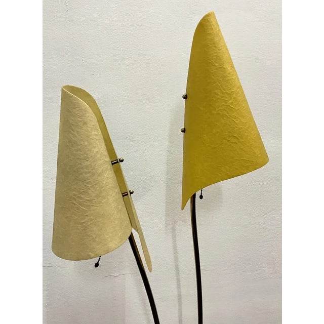 Metal Fiberglass and Steel Floor Lamp by Carl Auböck, 1950s For Sale - Image 7 of 13