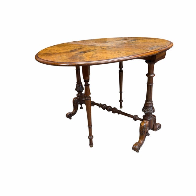 Antique Victorian Sutherland Table Circa 1860 - 1880 For Sale - Image 4 of 12