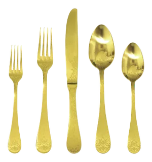 Mepra Casablanca 5-Piece Flatware Set, Oro