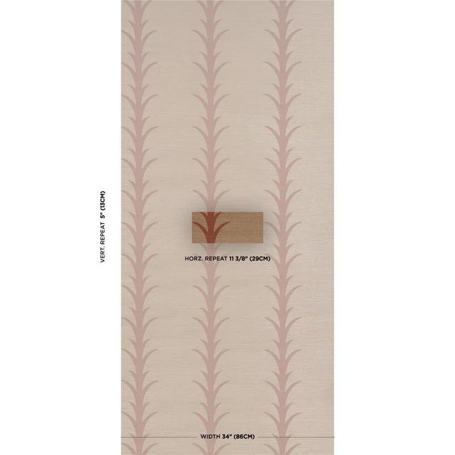 This sophisticated pattern is a stylized stripe based on a classic acanthus leaf motif. Elegant and versatile, the design...