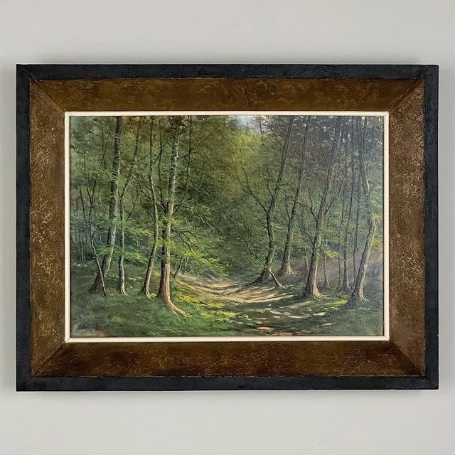 Mid 20th Century Framed Oil Painting on Canvas by Ewald Kreusch (1895-1960) For Sale - Image 5 of 12