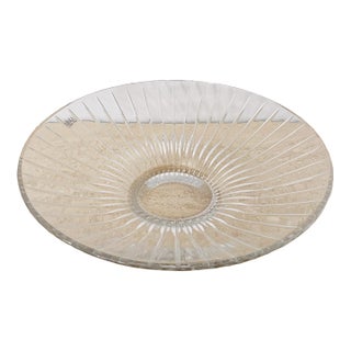 Vintage Mid-Century Mikasa Crystal Bowl For Sale