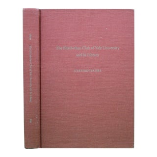 "The Elizabethan Club of Yale University and Its Library" 1986 Parks, Stephen For Sale
