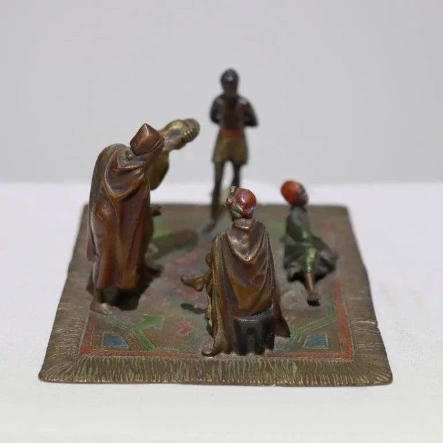 Antique Franz Bergman Cold Painted Bronze Figural Group Unsigned C1910 For Sale - Image 6 of 10